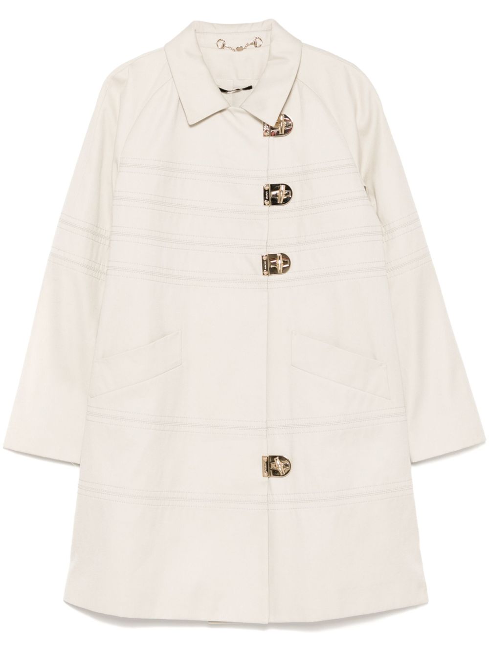 Gucci Pre-Owned 扣环外套（2008年代典藏款） - 中性色