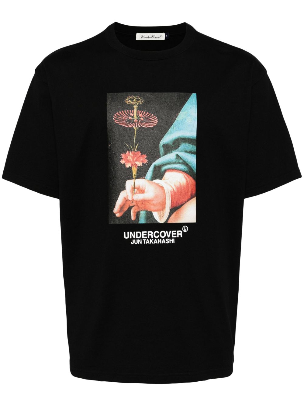 Undercover 图案印花T恤 - 黑色