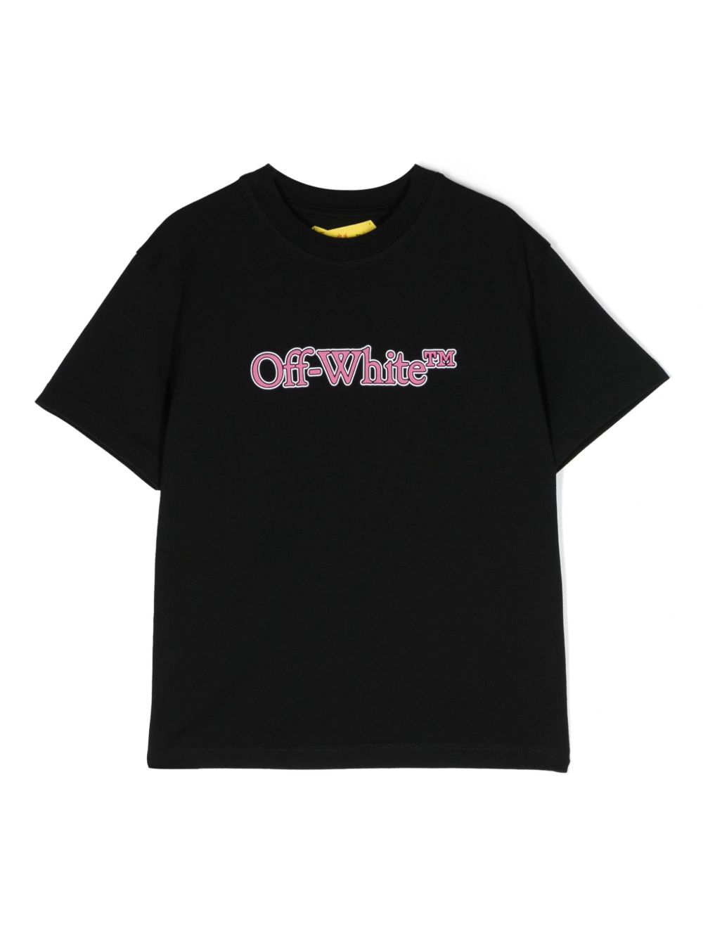 Off-White Kids logo印花棉T恤 - 黑色