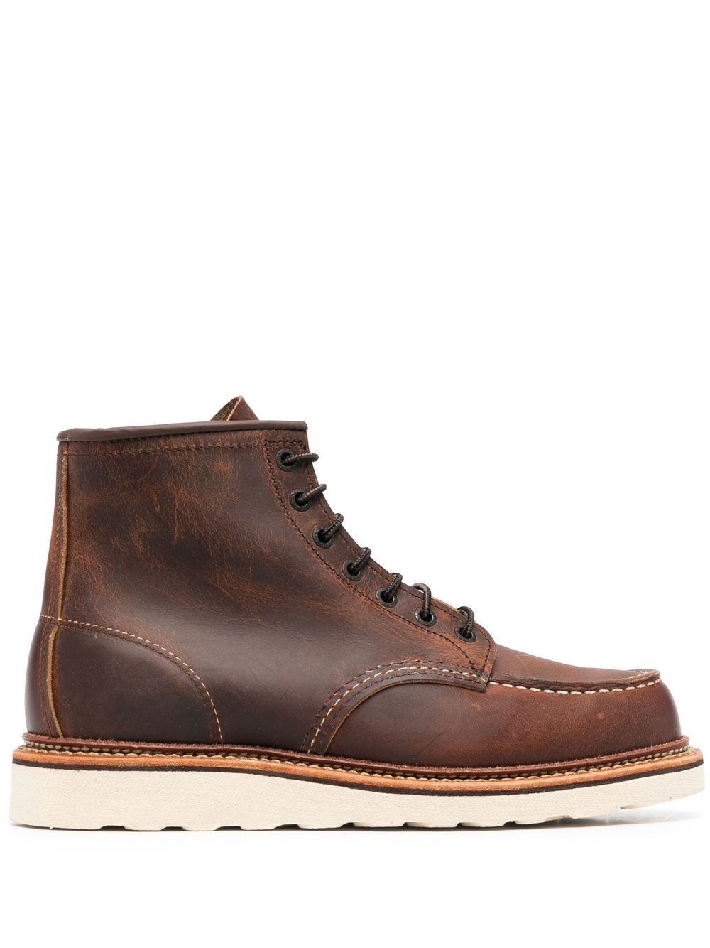 Red Wing Shoes 1907 Heritage Work Moc Toe 短靴 - 褐色