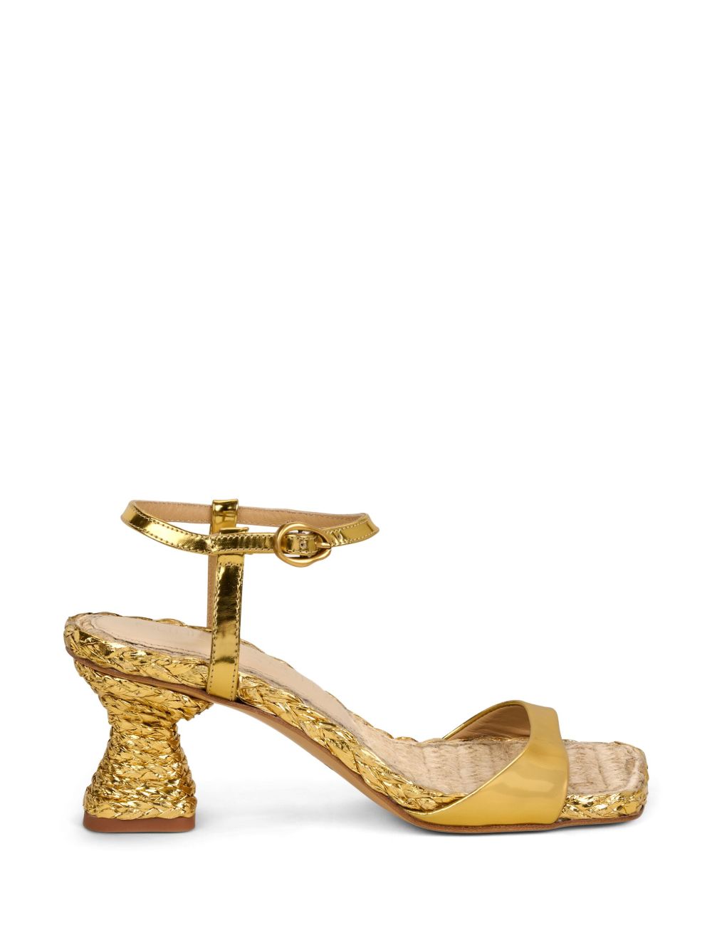 Cult Gaia Javiera 中跟凉鞋（6.4厘米） - 金色