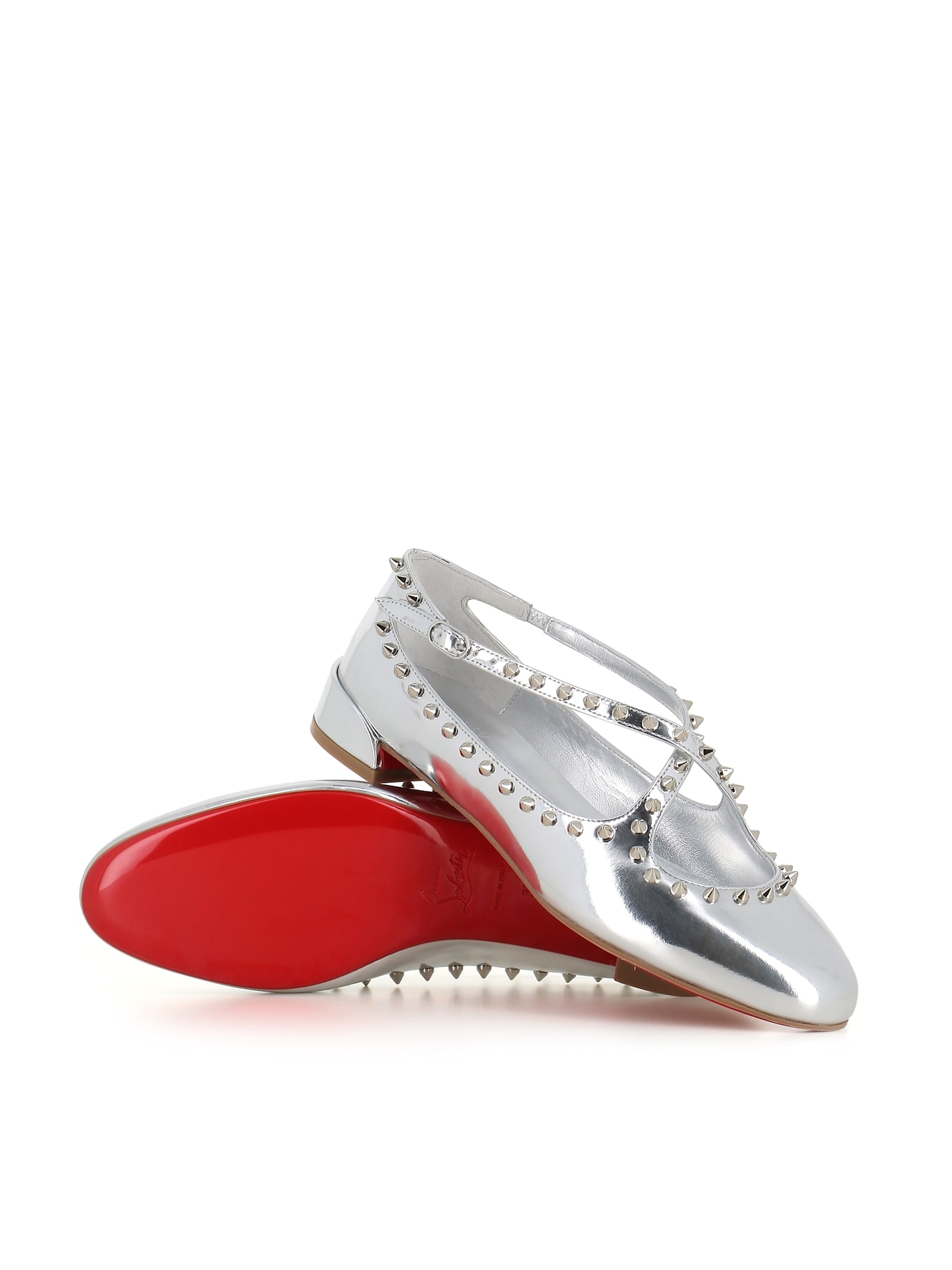 Christian Louboutin Pilouta Jane 钉饰芭蕾舞平底鞋
