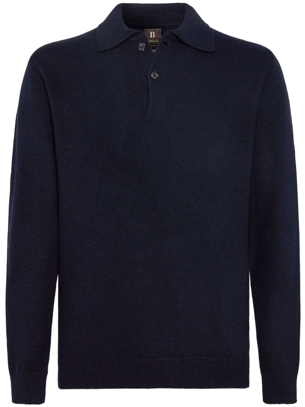 Boggi Milano 羊绒polo领毛衣 - 蓝色
