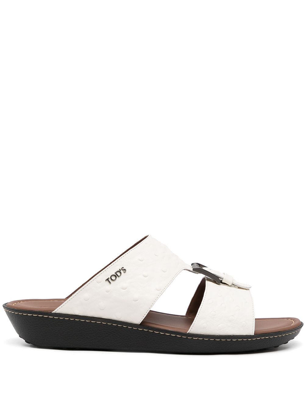 Tod's 托德斯 纹理皮质凉鞋 - 白色
