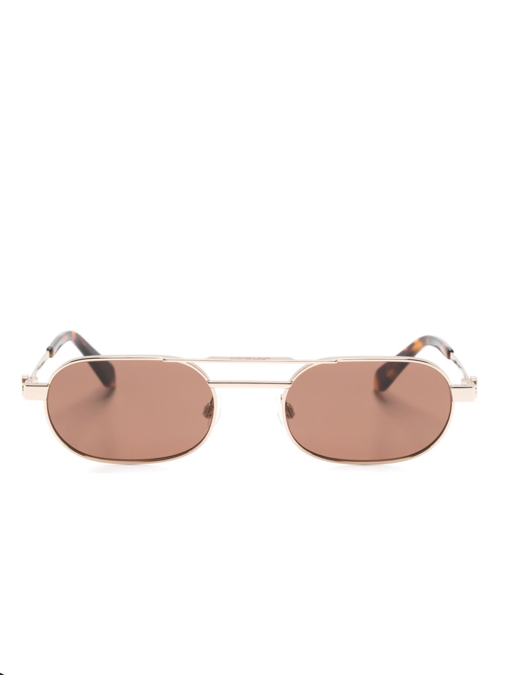 Off-White Eyewear Vaiden 飞行员镜框太阳眼镜 - 蓝色