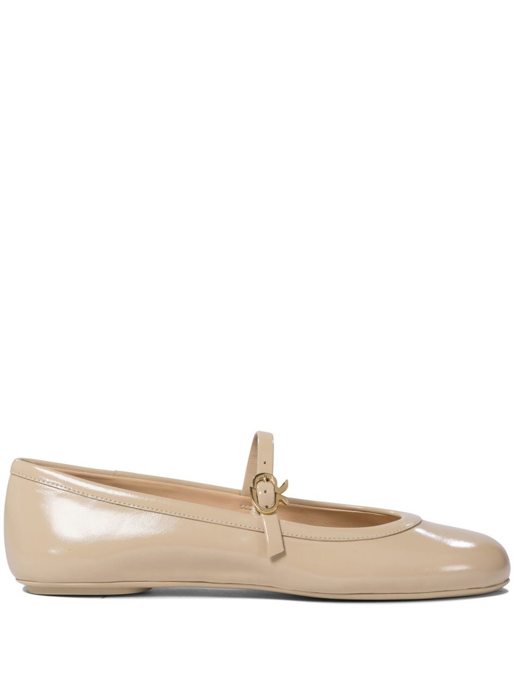 Gianvito Rossi Carla 芭蕾平底鞋 - 中性色