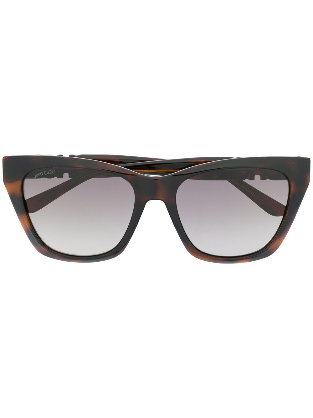 Jimmy Choo Eyewear 周仰杰 Rikki猫眼框太阳眼镜 - 褐色