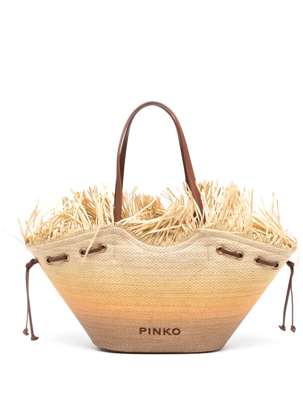 PINKO Pagoda 大号托特包 - 中性色