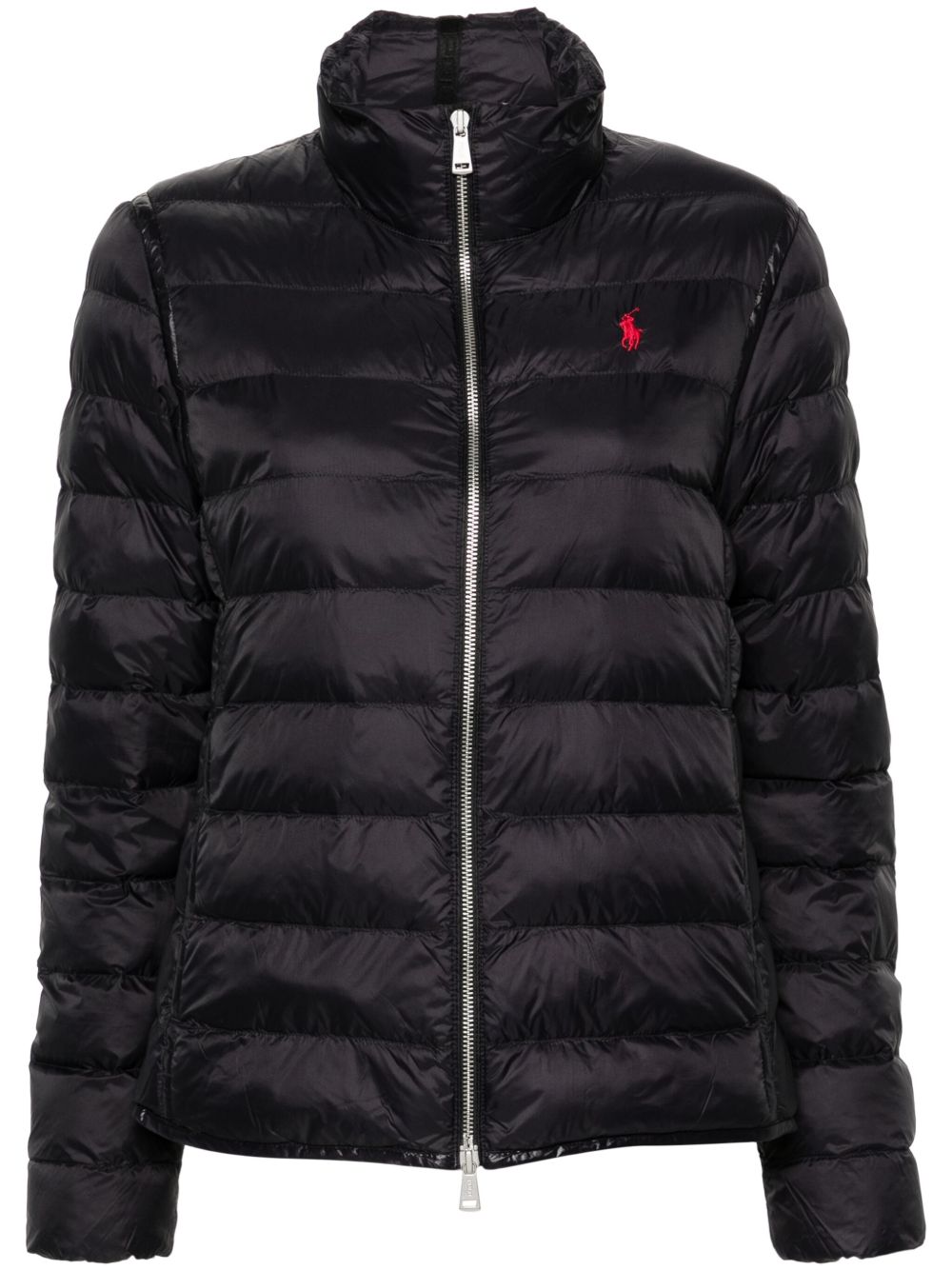 Polo Ralph Lauren Polo Pony 刺绣蓬松夹克 - 黑色