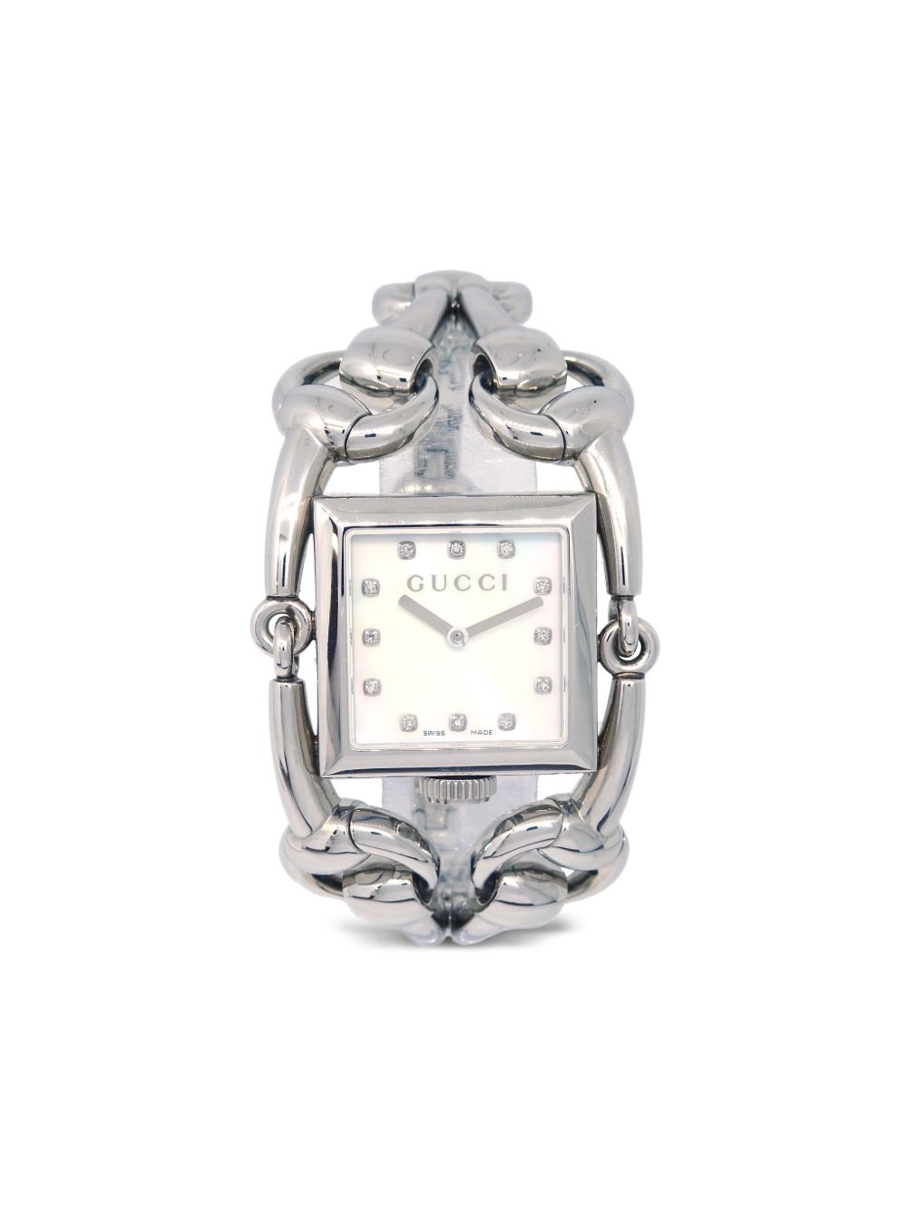 Gucci Pre-Owned Signoria 25毫米腕表（1990-2000年代典藏款） - 银色