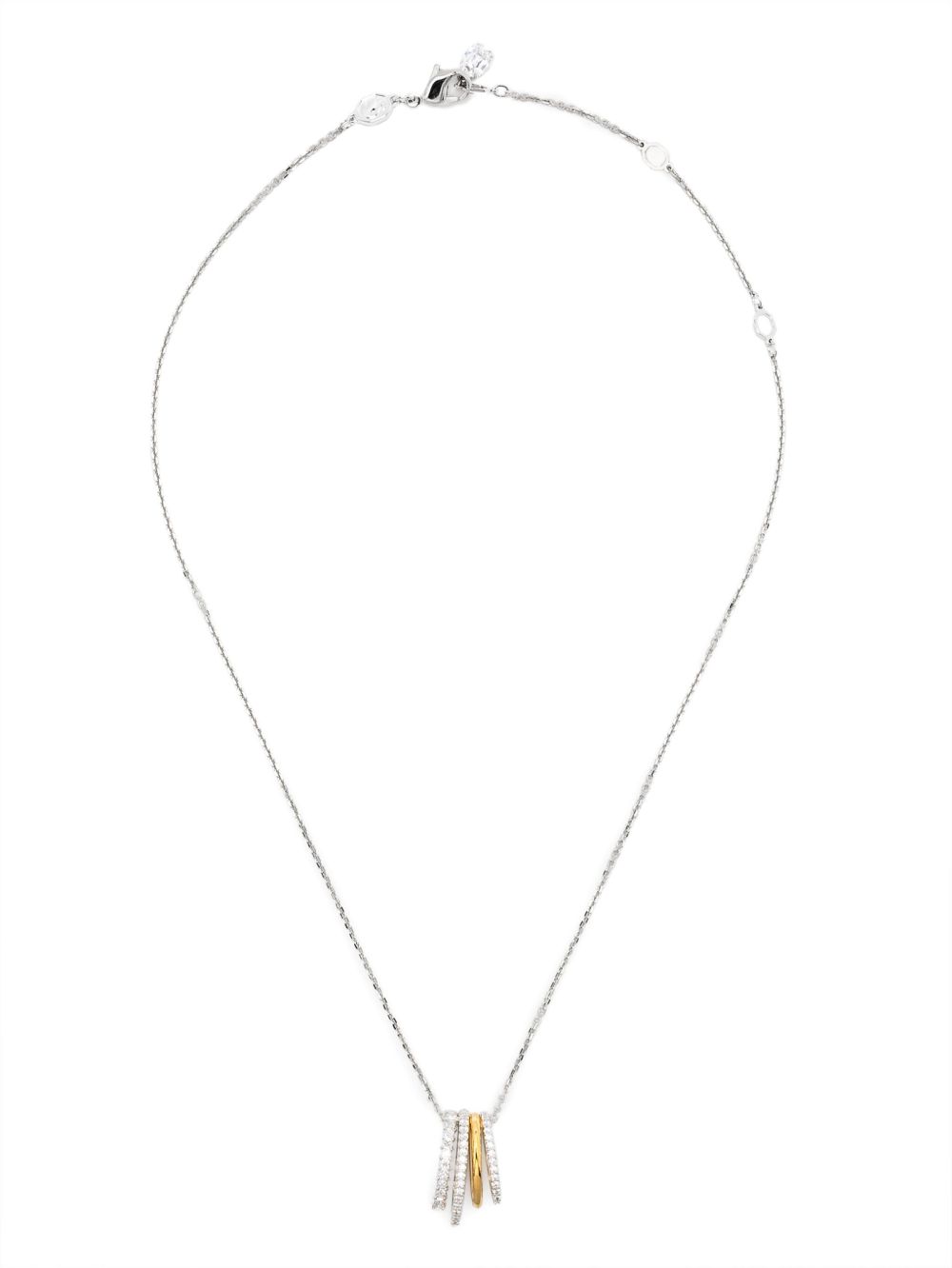 Swarovski Hyperbola 吊饰项链 - 银色