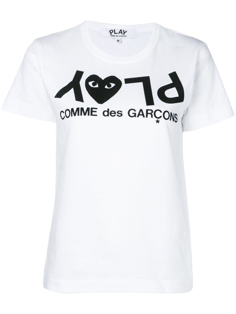 Comme Des Garçons Play logo印花T恤 - 白色