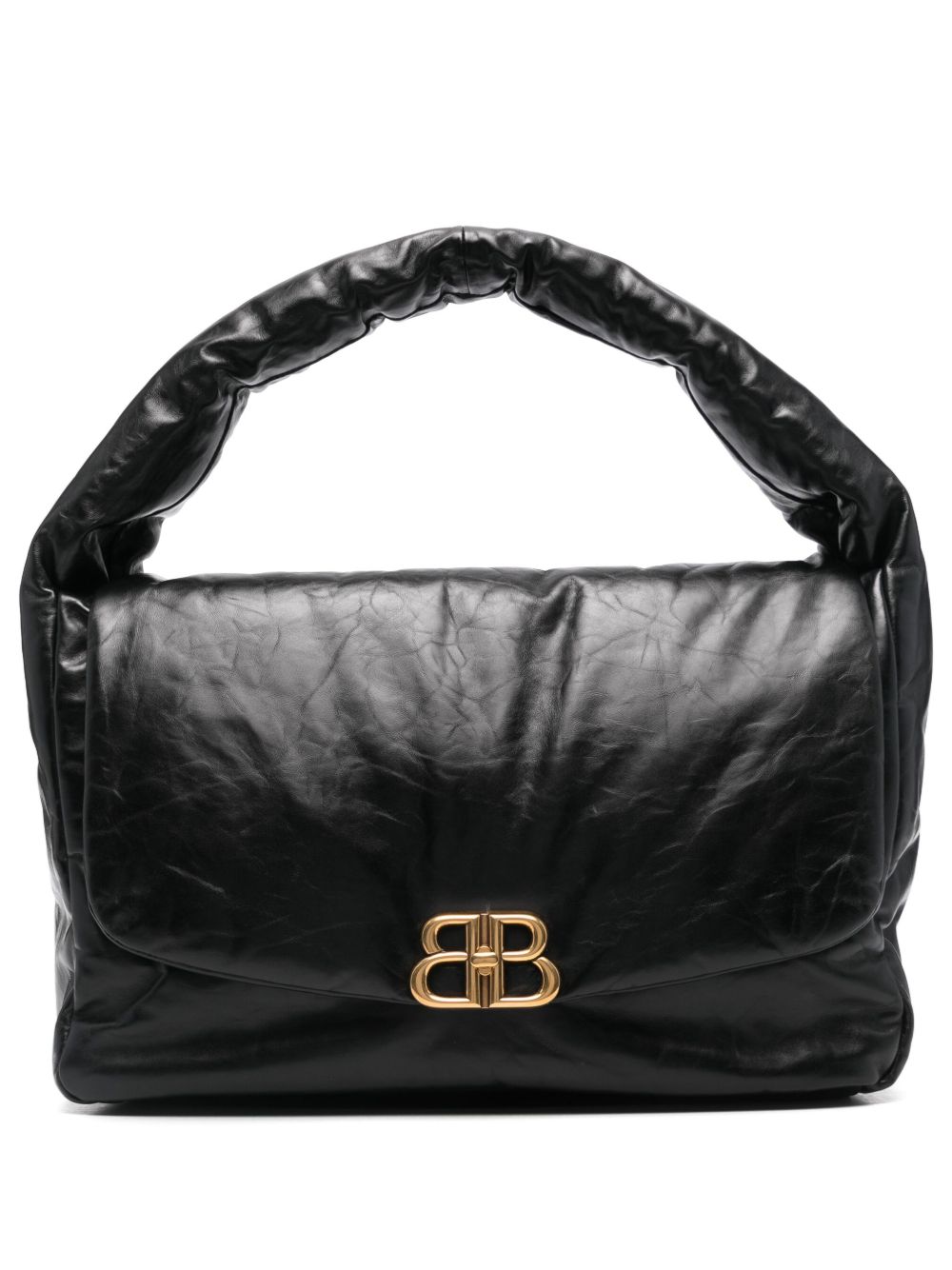 Balenciaga Monaco 大号单肩包 - 黑色
