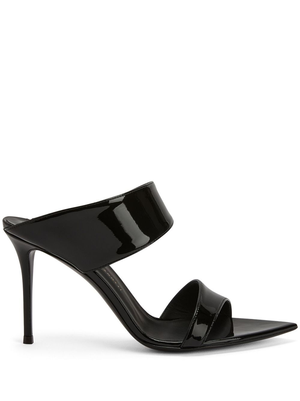 Giuseppe Zanotti Intriigo Allure 高跟穆勒鞋 - 黑色