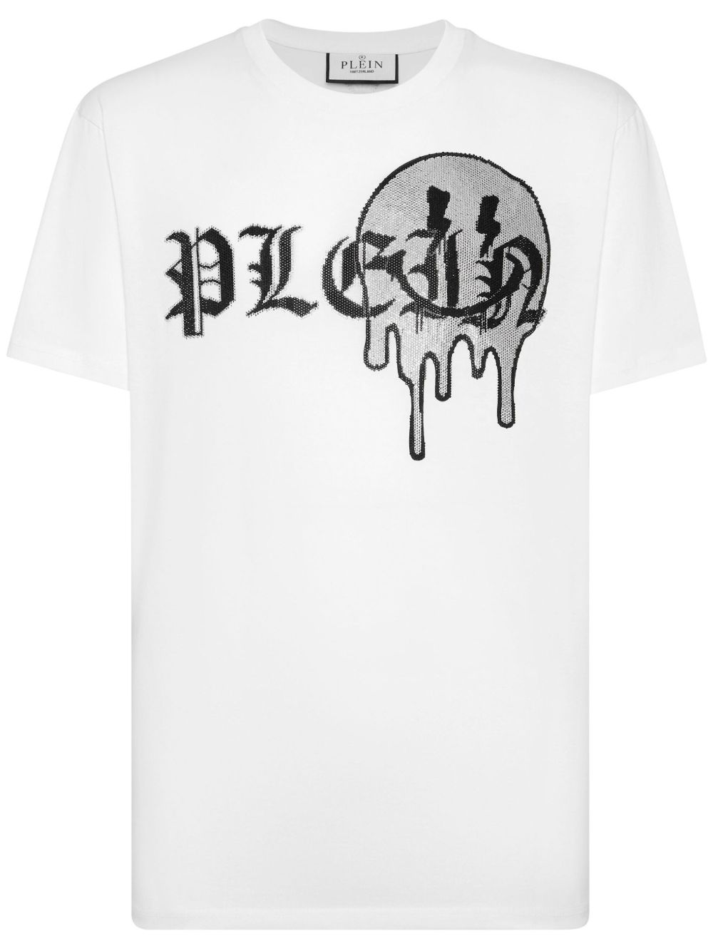 Philipp Plein 水钻logo棉T恤 - 白色