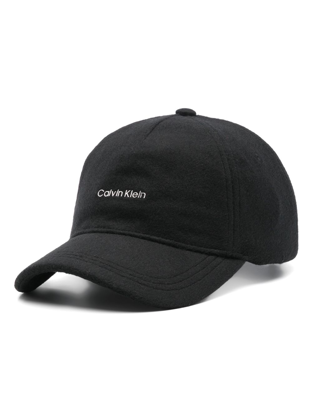 Calvin Klein logo-lettering cap - 黑色