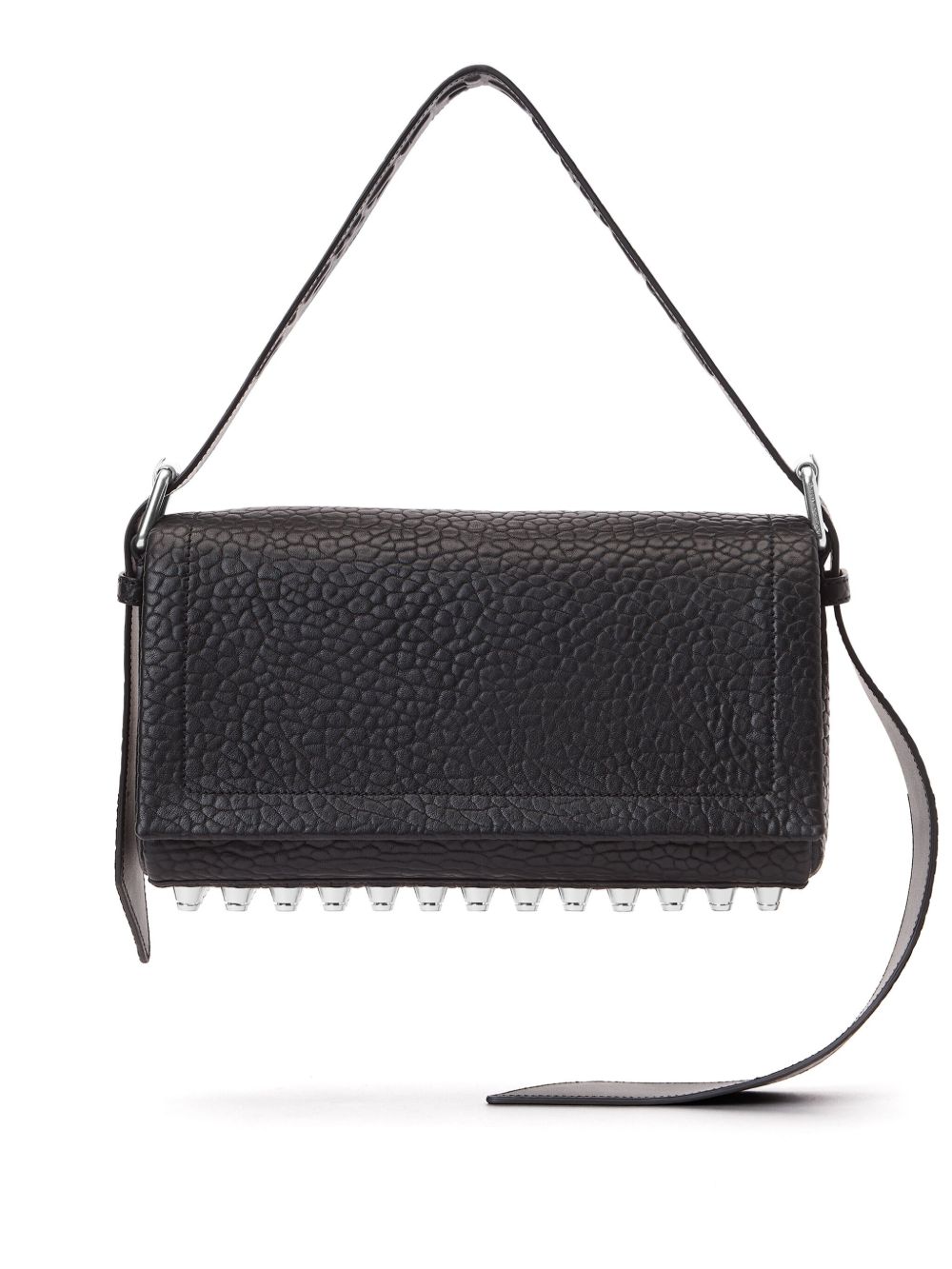 Alexander Wang Ricco 中号皮质单肩包 - 黑色