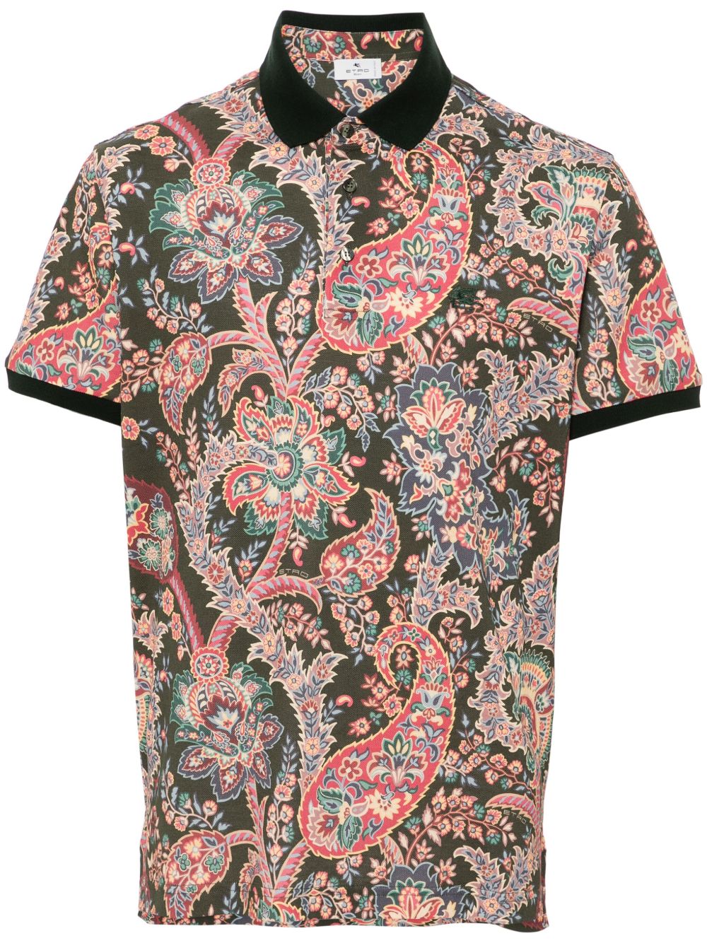 ETRO 佩斯理印花polo衫 - 绿色