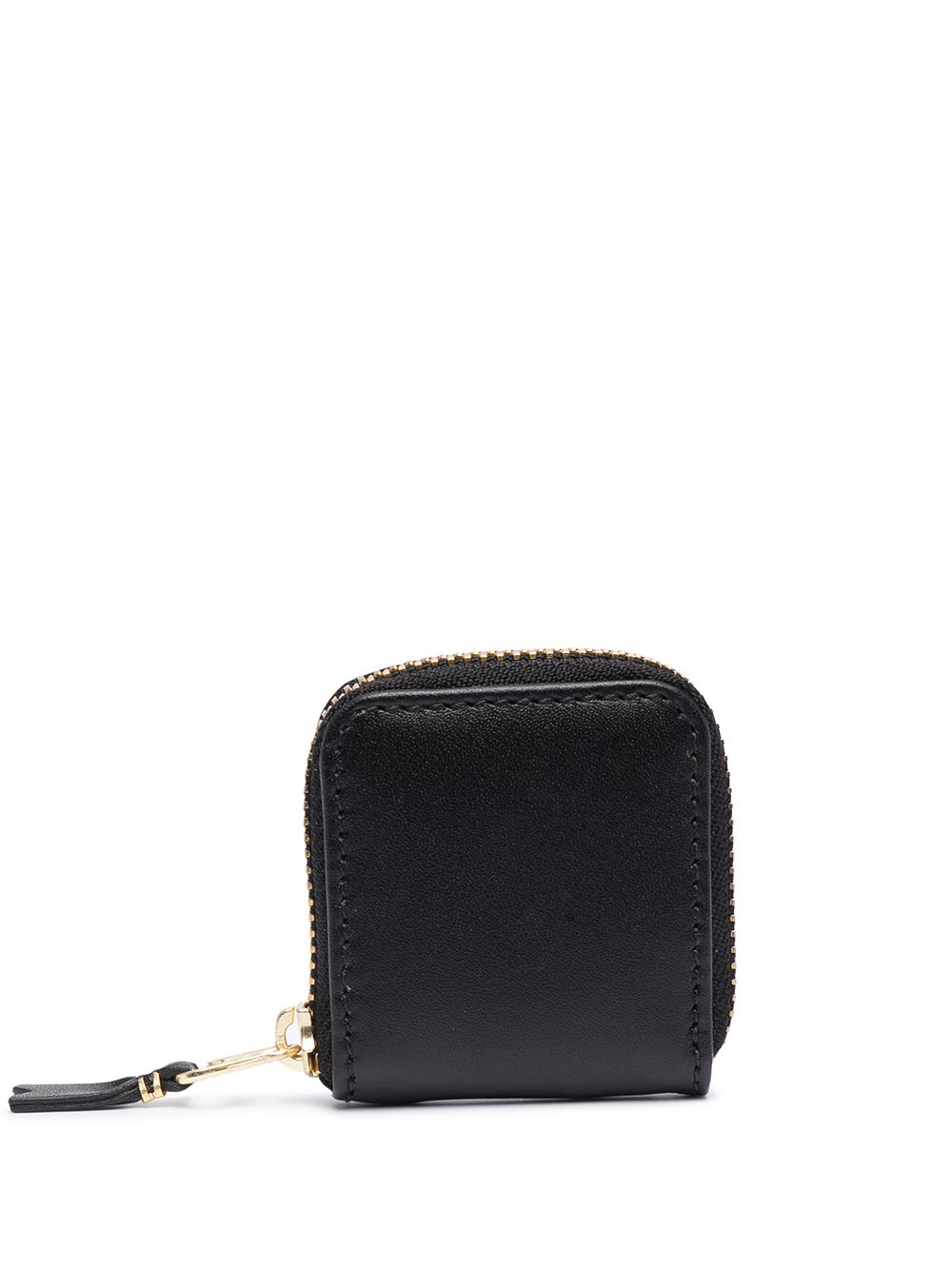 Comme Des Garçons Wallet 环绕式拉链迷你皮质钱包 - 黑色