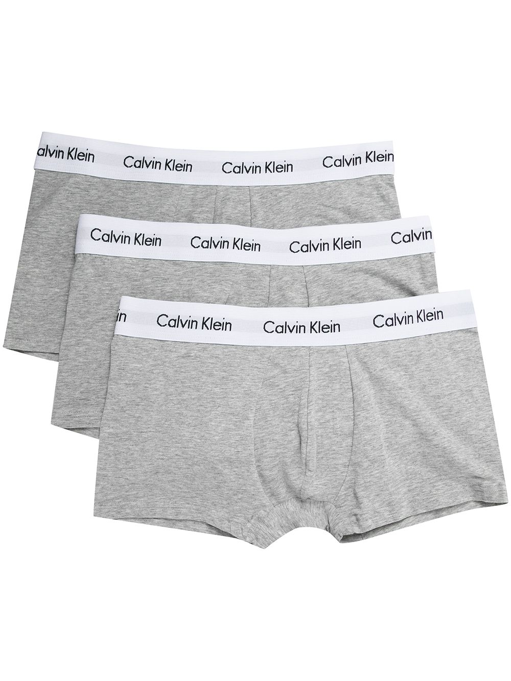 Calvin Klein logo饰带松紧裤腰四角裤 - 灰色
