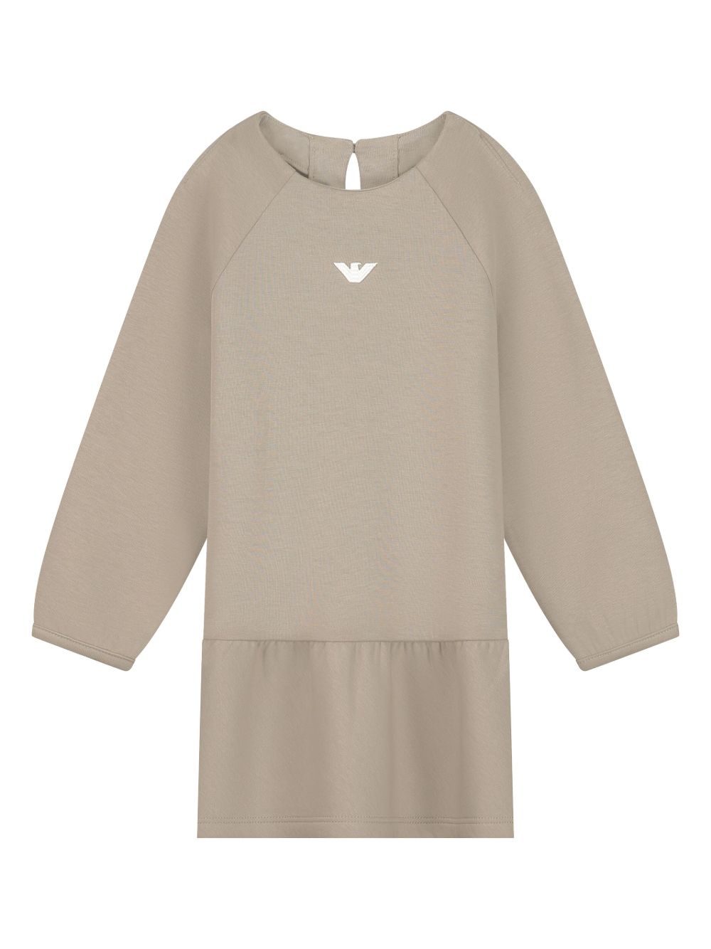 Emporio Armani Kids logo标牌连衣裙 - 中性色