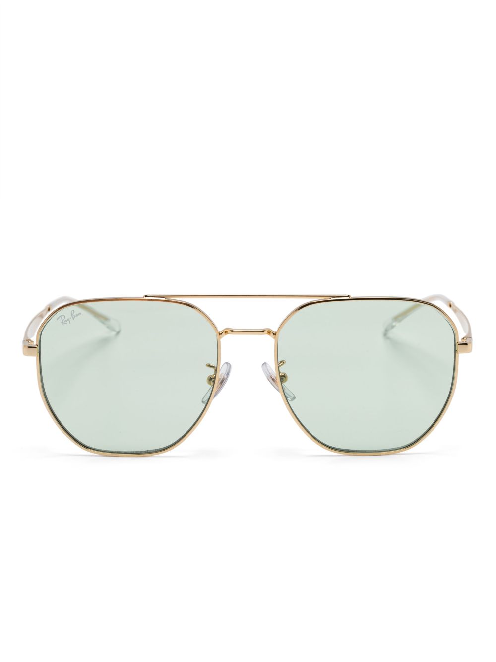 Ray-Ban 飞行员框太阳眼镜 - 金色