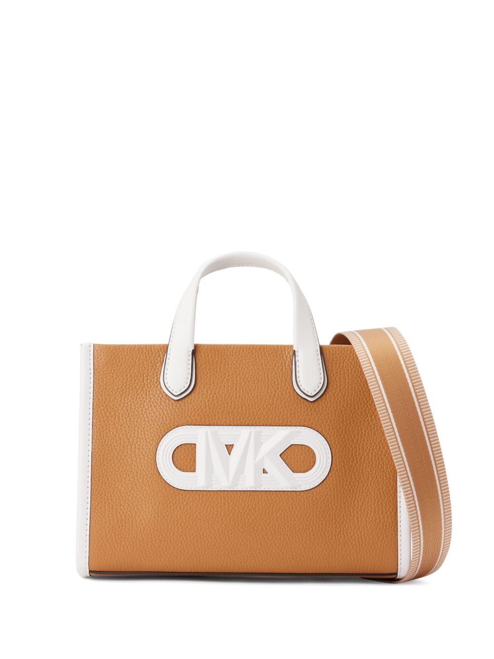 Michael Kors Gigi 皮质小号手提包 - 褐色
