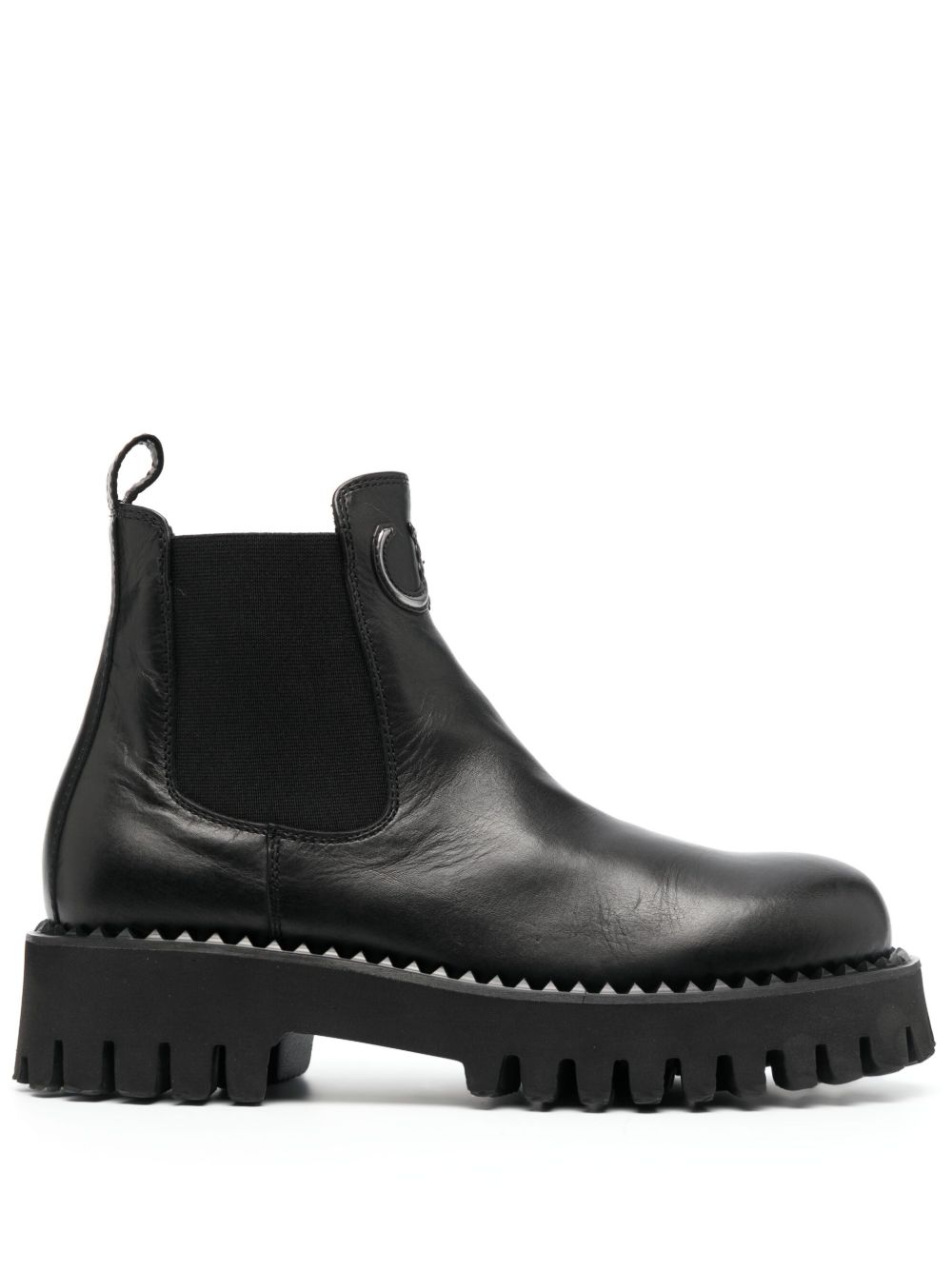 Casadei 皮质切尔西靴 - 黑色
