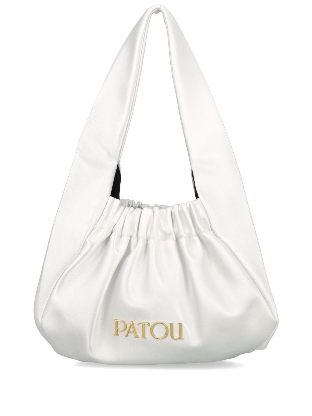 Patou Le Biscuit 缎面单肩包 - 白色