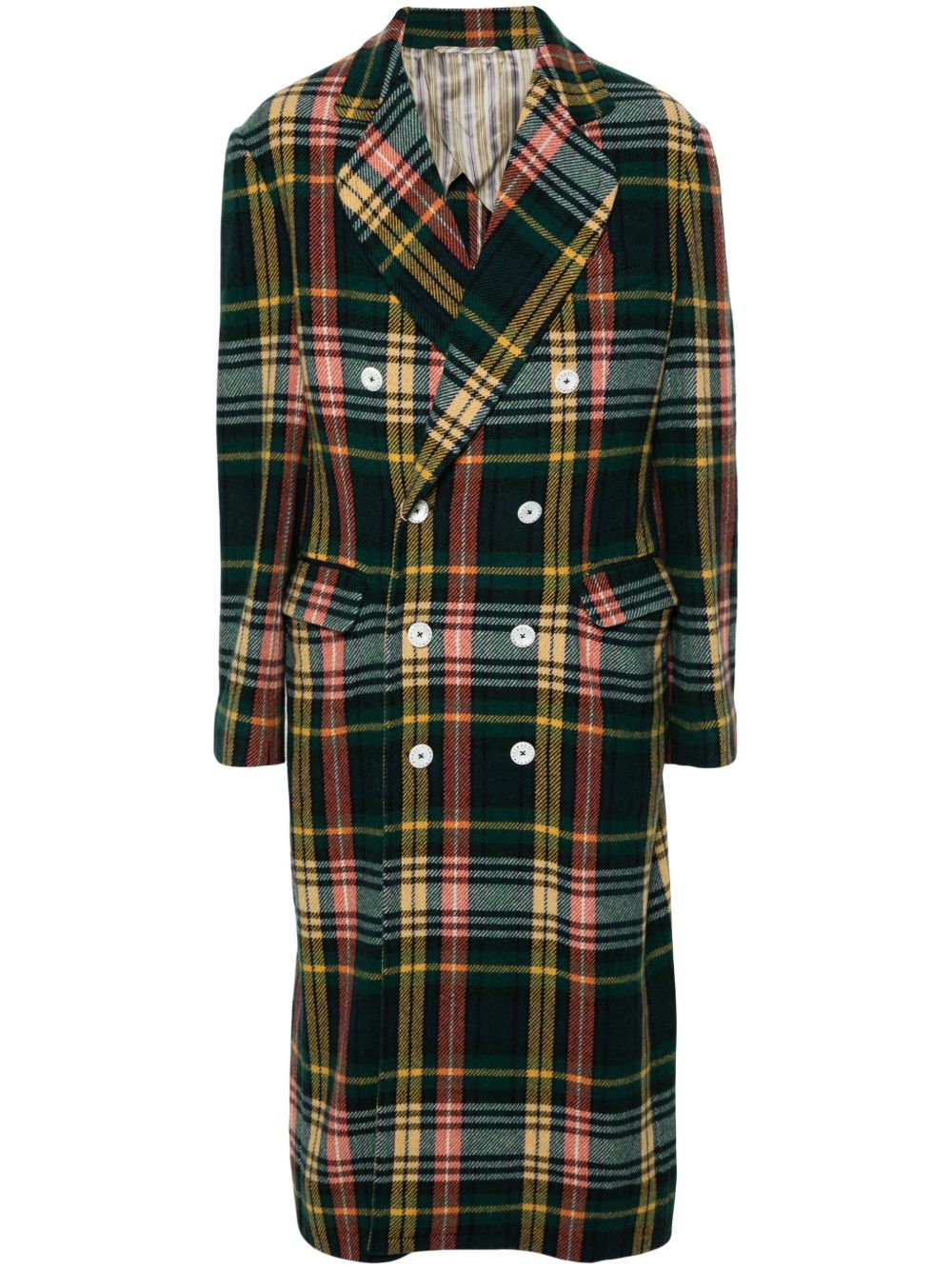 Vivienne Westwood Wreck 长款外套 - 绿色