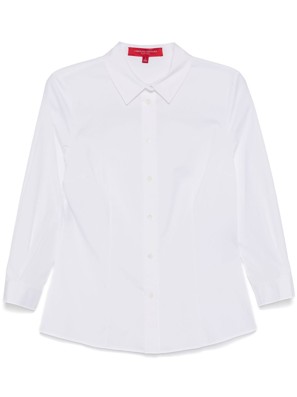 Carolina Herrera 经典衣领衬衫 - 白色