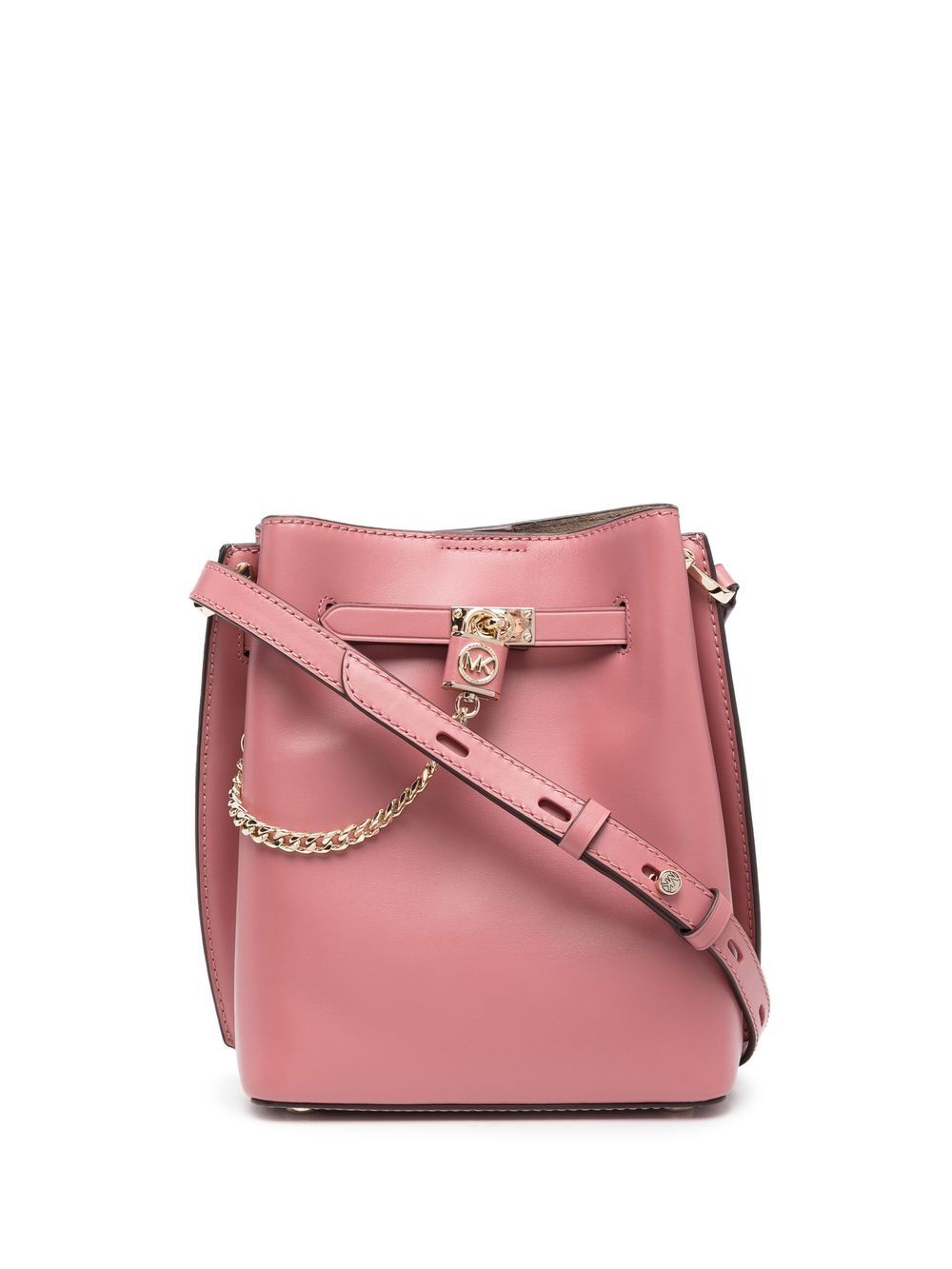 Michael Kors 挂锁细节单肩包 - 粉色