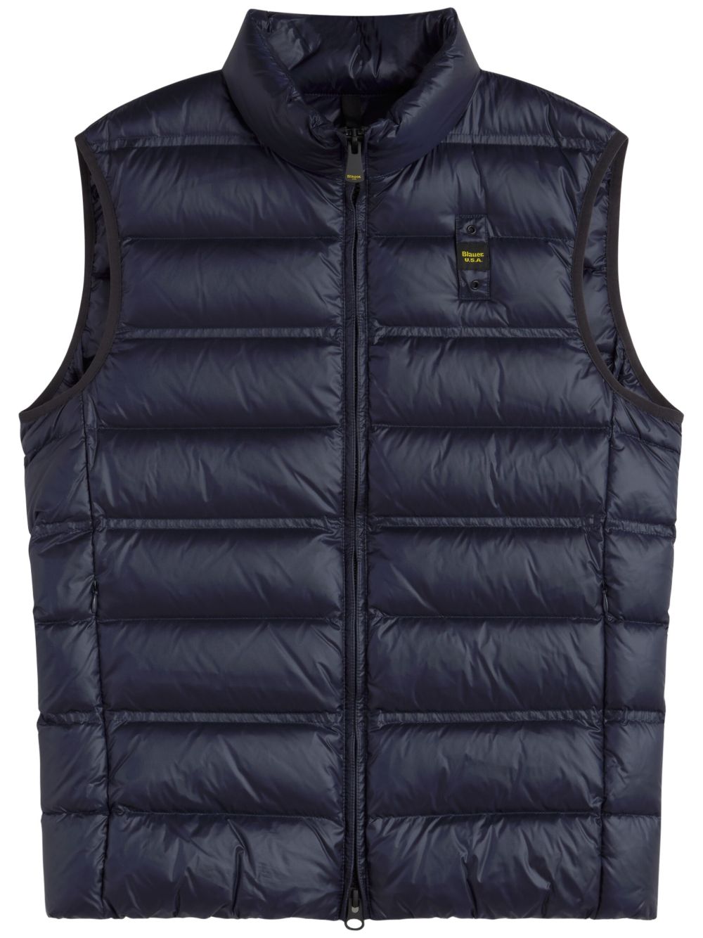 Blauer Mandarin Collar 马甲 - 蓝色