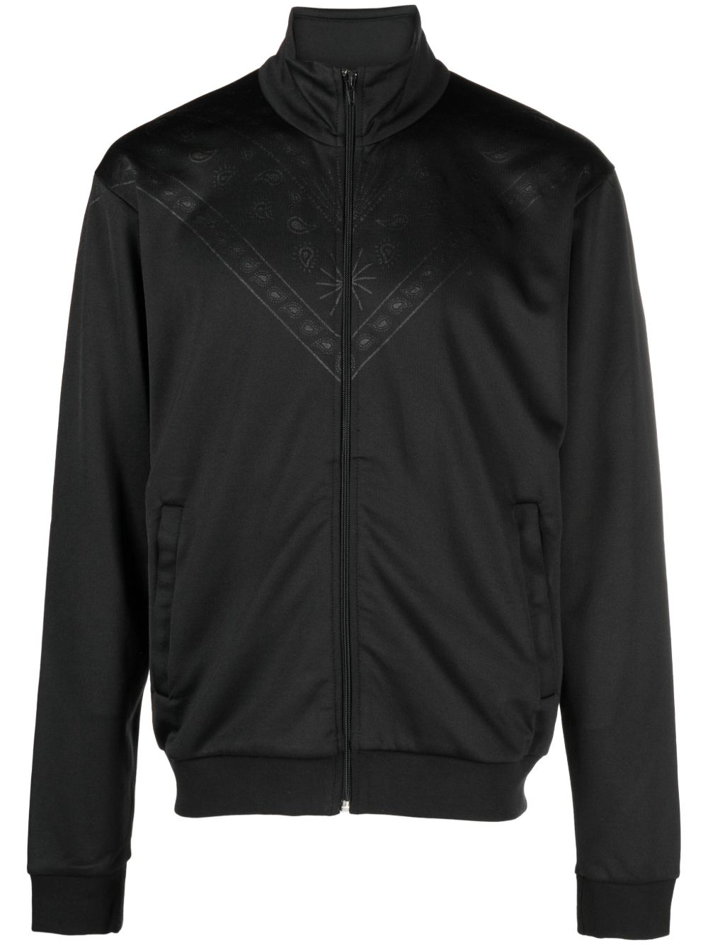 Marcelo Burlon County of Milan 头巾印花运动夹克 - 黑色