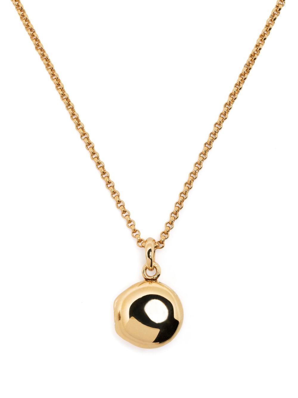 Dinny Hall Button Locket 吊饰项链 - 金色