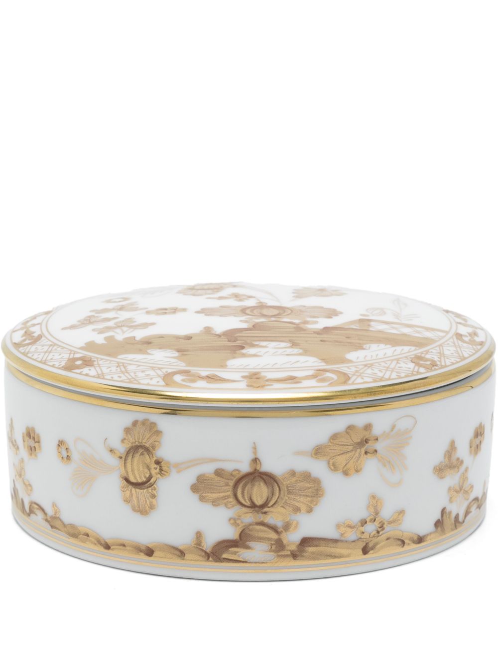 GINORI 1735 Aurum 饰品盒（13厘米） - 白色
