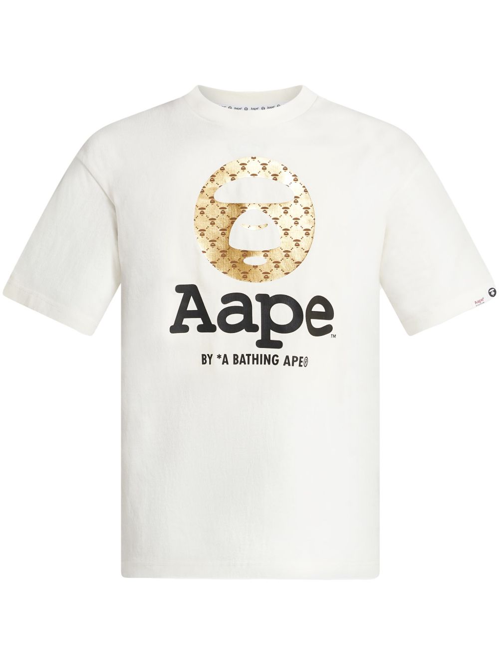 AAPE BY *A BATHING APE® logo印花T恤 - 白色