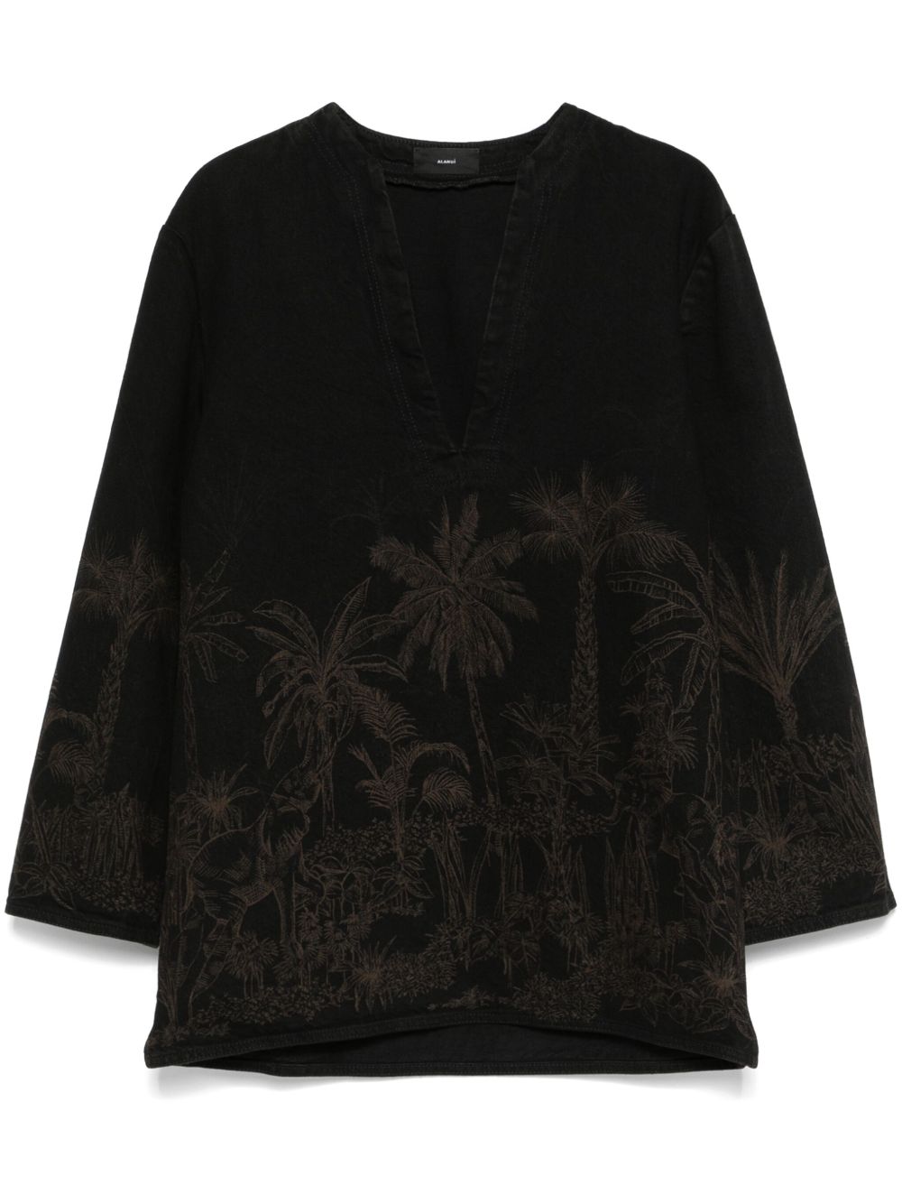 Alanui Jungle Toile de Jouy 罩衫 - 黑色