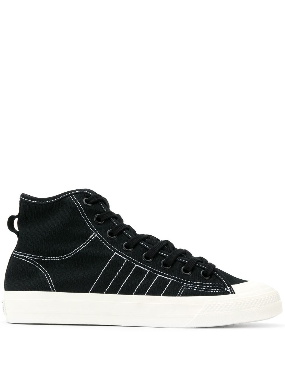 adidas Nizza RF高帮板鞋 - 黑色