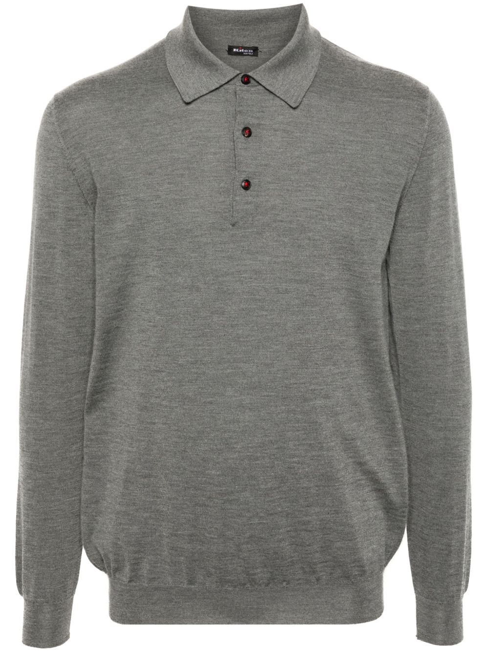 Kiton 密织polo衫 - 灰色