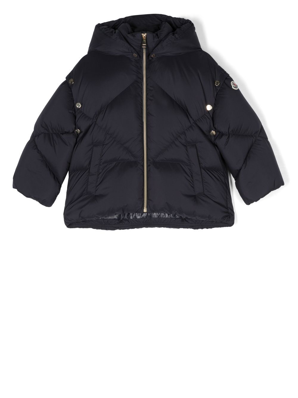 Moncler Enfant 绗缝填充夹克 - 蓝色