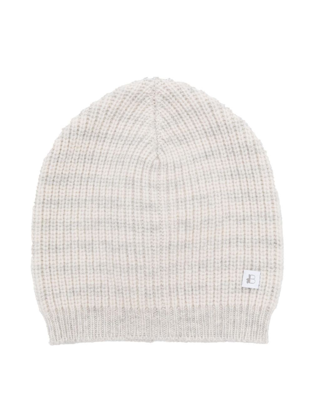 Brunello Cucinelli Kids 条纹套头帽 - 灰色