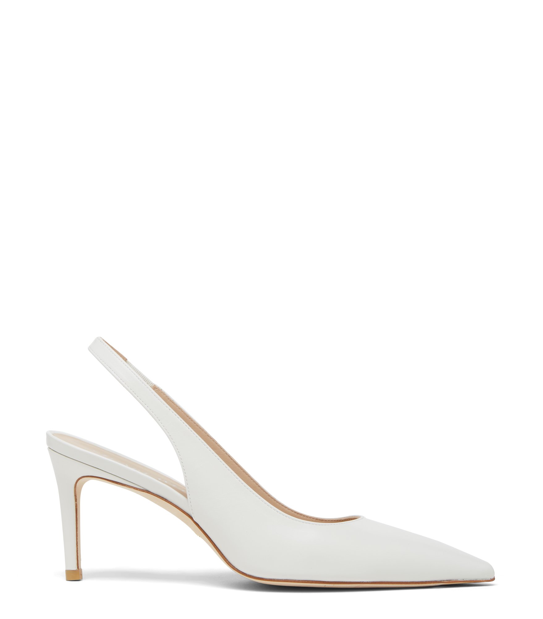 Stuart Weitzman Stuart 75 Slingback Pump - Woman Pumps And Slingback White 41