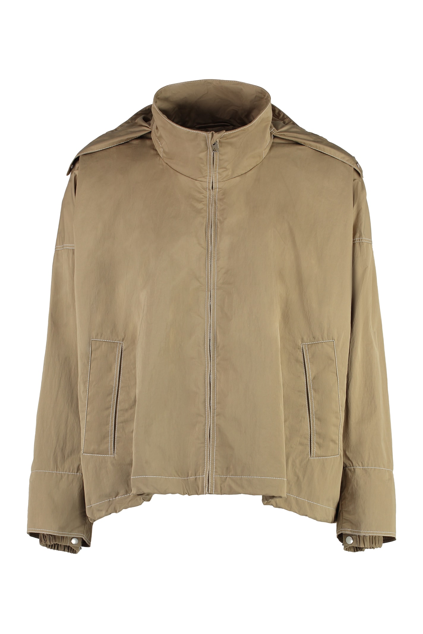 Bottega Veneta Technical Fabric Hooded Jacket