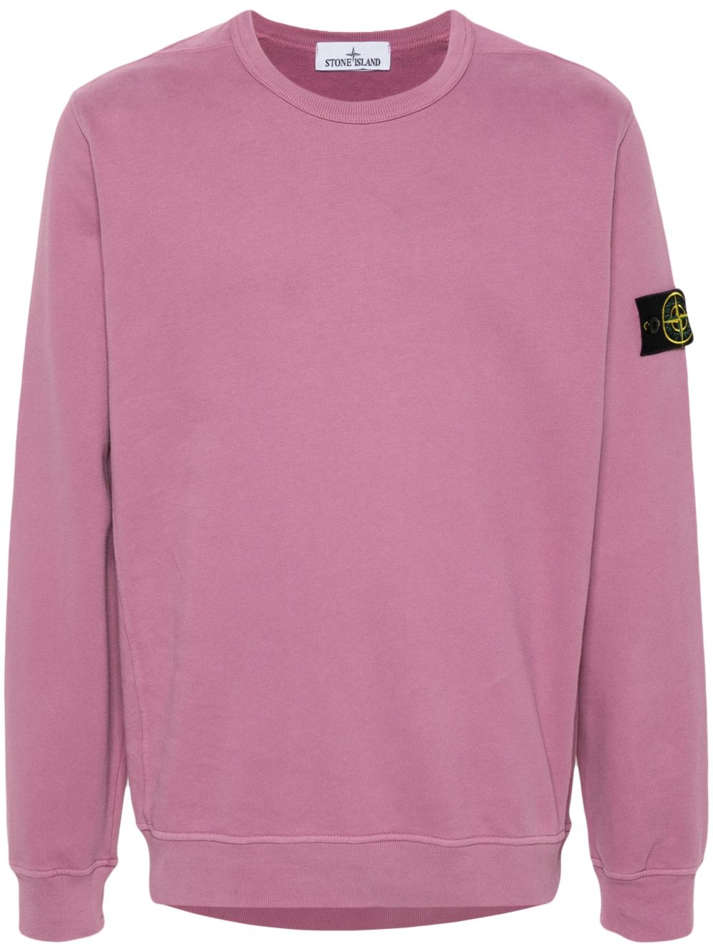 Stone Island 罗盘徽章棉卫衣 - 粉色