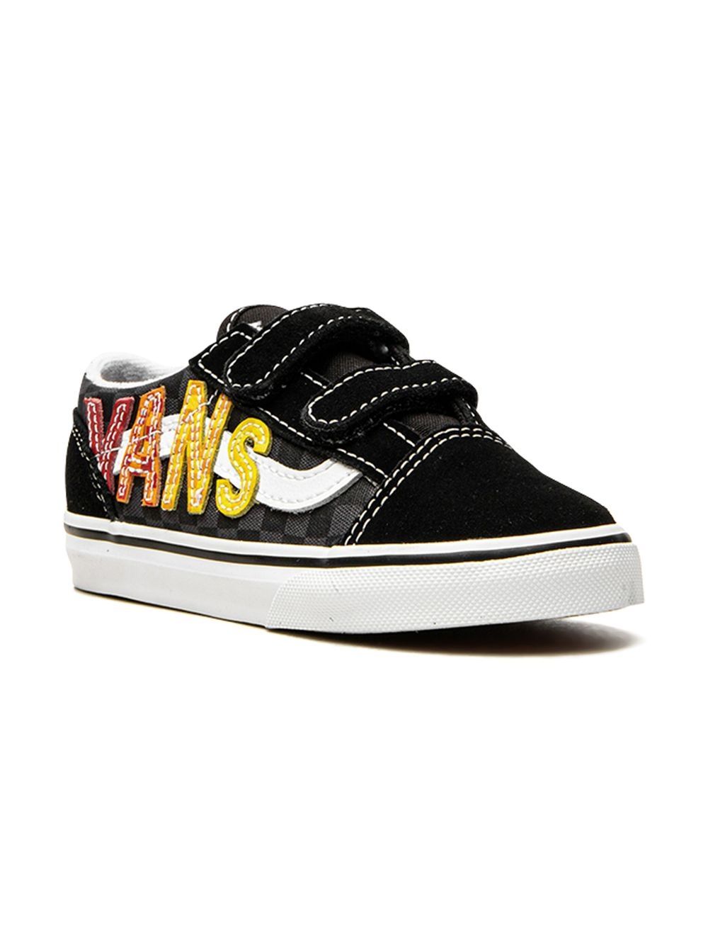 Vans Kids Old Skool 低帮板鞋 - 黑色