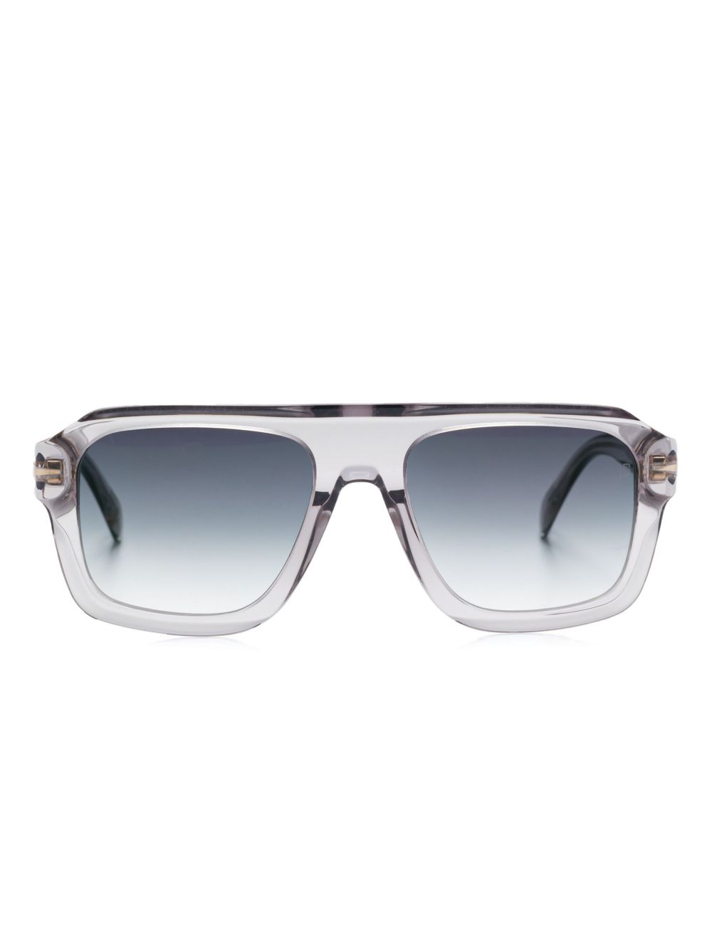 Eyewear by David Beckham 透明镜框太阳眼镜 - 灰色
