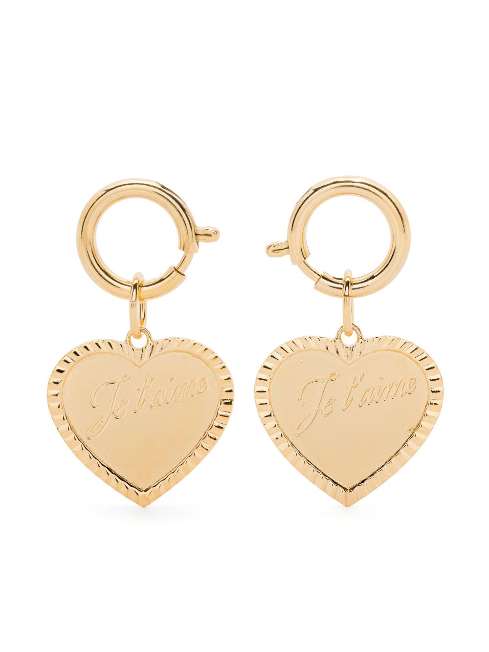 Wouters & Hendrix heart-pendant earrings - 金色