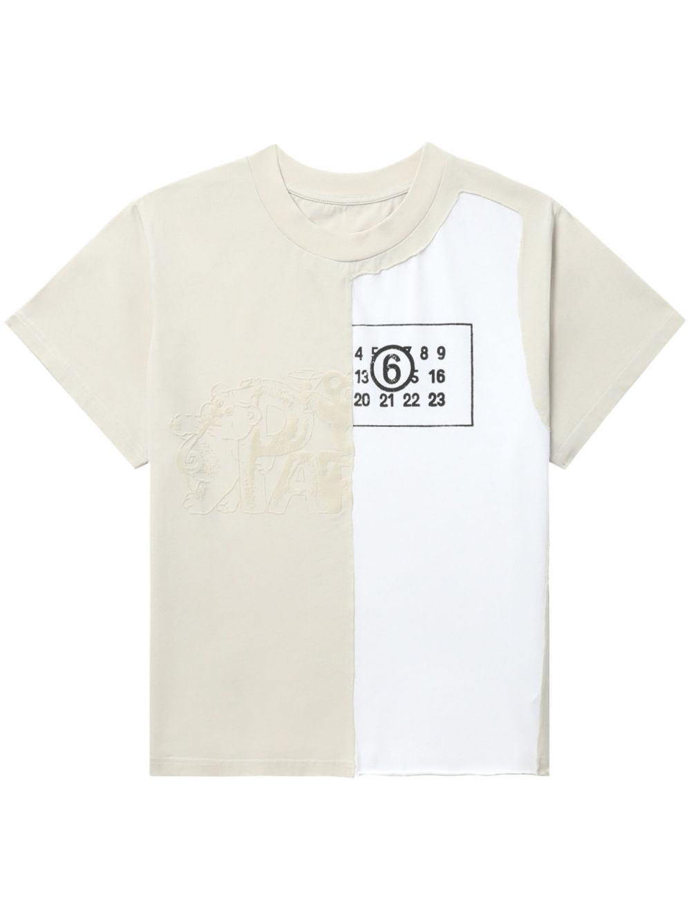 MM6 Maison Margiela Numeric T恤 - 中性色