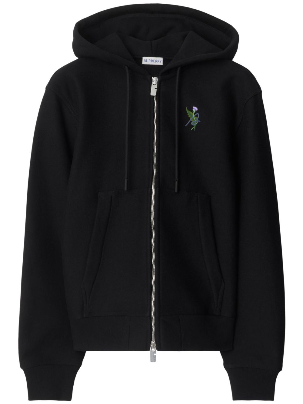 Burberry Thistle logo连帽衫 - 黑色